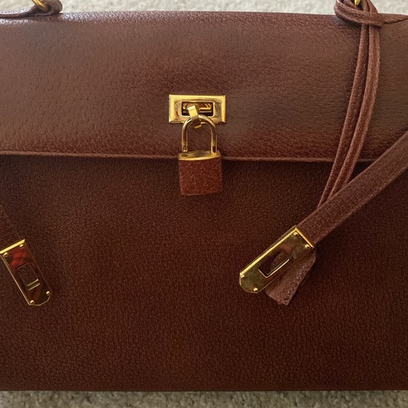 Leather Brown Handbag - Picture 3 of 6